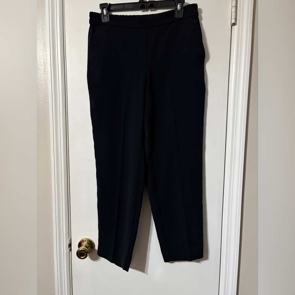 J.Crew Jamie pants black with elastic waist size 10